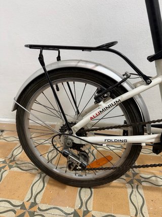 Bicicleta Plegable Racer Blanca