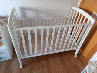 Cuna de madera Giordani blanca