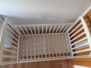 Cuna de madera Giordani blanca