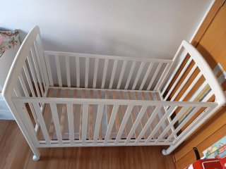 Cuna de madera Giordani blanca
