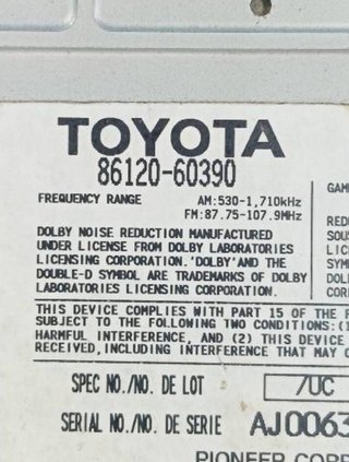 Lexus 47359 sistema navegación gps 86111-60070 lx