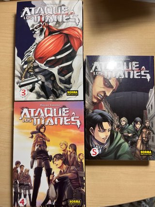 Mangas Ataque a los titanes 1,2,3,4,5,6