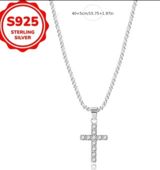 Collar Plata 925 con Colgante Cruz
