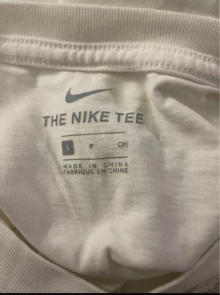 Camiseta Nike manga larga hombre blanca