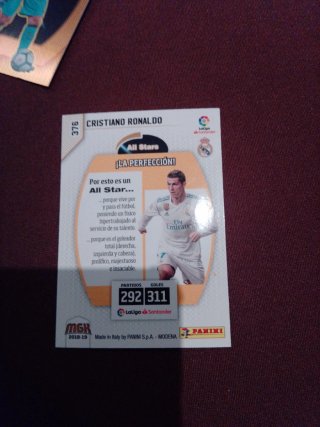 Cromo Cristiano Ronaldo All Stars MGK 2018-19