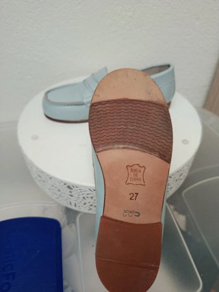 Zapatos Castellanos niño azul talla 27