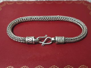 Pulsera Plata Maciza Gruesa Serpiente