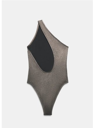 Bañador Zara metalizado asimétrico