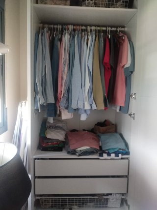 Armario ropero doble blanco Ikea