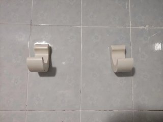 Perchero y colgadores para toallas de baño