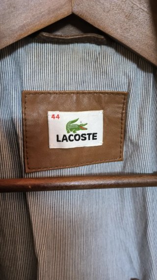 Lacoste - Chaqueta de 100% Piel de Cordero