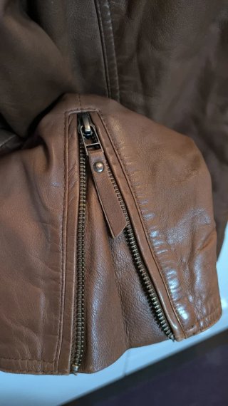 Lacoste - Chaqueta de 100% Piel de Cordero