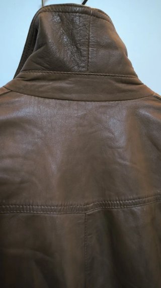 Lacoste - Chaqueta de 100% Piel de Cordero