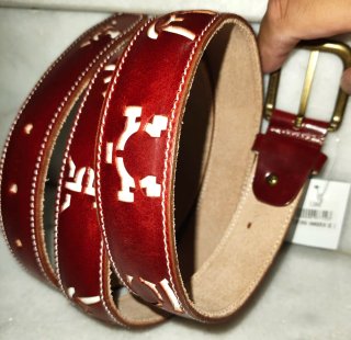 Cinturón de Cuero Caballero Hierros Ganadero