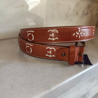 Cinturón de Cuero Caballero Hierros Ganadero