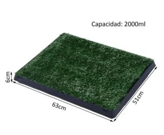Inodoro para perros césped artificial