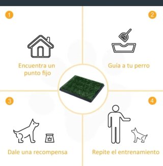 Inodoro para perros césped artificial