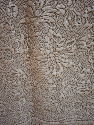 Coperta vintage 1 piazza e mezza beige, o matrim.