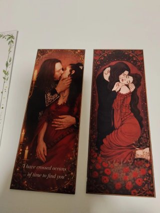 2 marcapáginas Drácula arte gótico