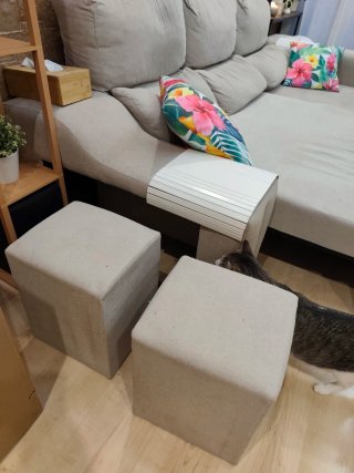 Sofá Cama Chaiselongue Beige