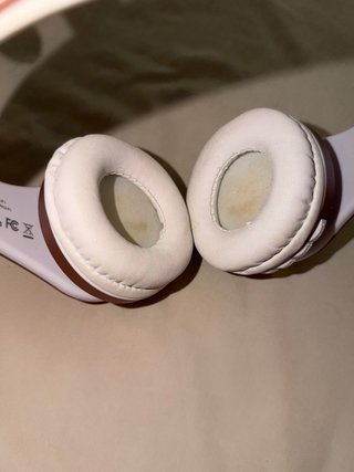 Auriculares Rose Gold y Blanco con Estuche
