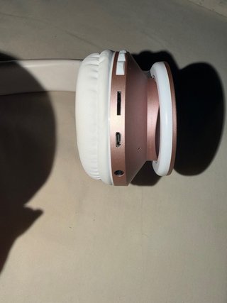 Auriculares Rose Gold y Blanco con Estuche