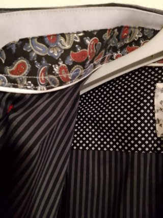 Camicia MALEFEMALE L righe grigio/nero