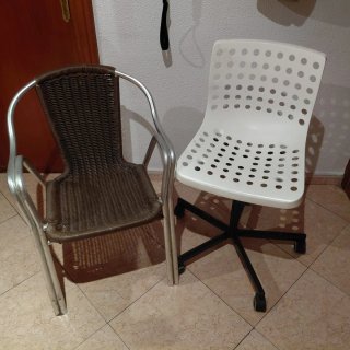 REGALO solo silla Escritorio Blanca