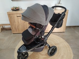 Carrito Jané Trider Silla y Capazo Gris 3 ruedas