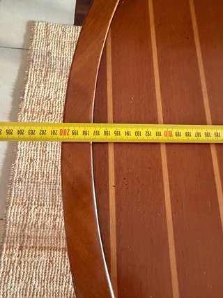 Mesa ovalada madera maciza + 4 sillas