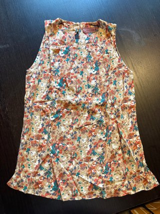 Top floral Trucco sin mangas