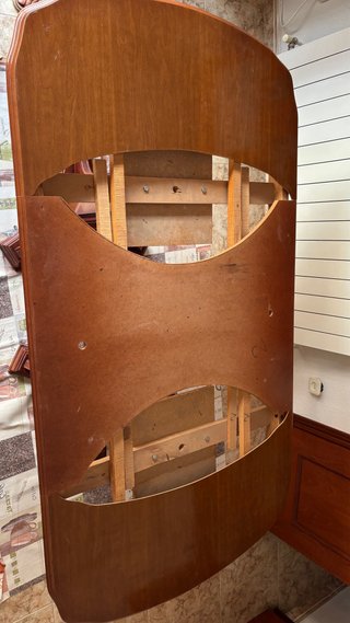 Mesa extensible de comedor de madera