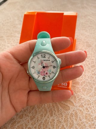 Reloj Calypso Infantil Blanco y Turquesa