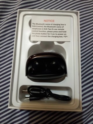 PAXA SU6-Tws Auriculares Inalámbricos Negros