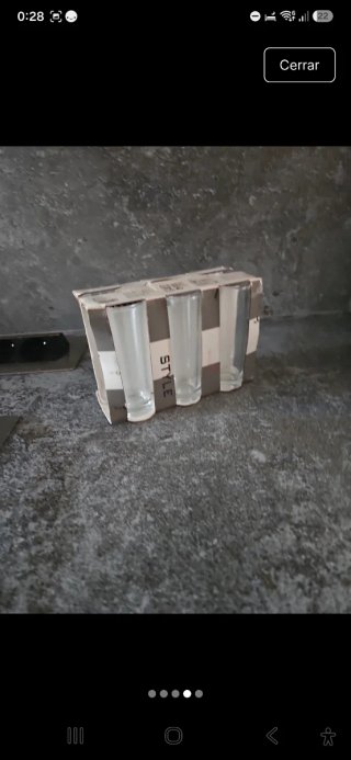 Set de 4 vasos de chupito largo