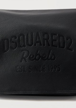 Bolso Mensajero DSQUARED2 Negro Cuero