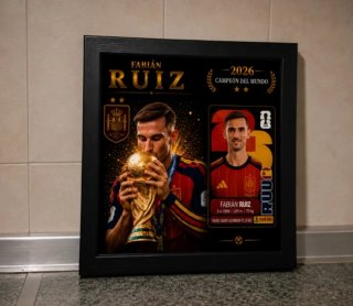 Cuadro Fabián Ruiz Campeón del Mundo 2026