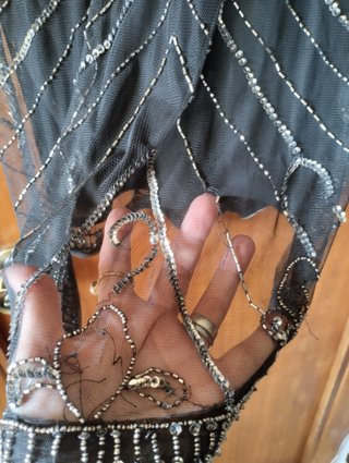 Vestido corto joya, brillo, abalorios de Pull&Bear