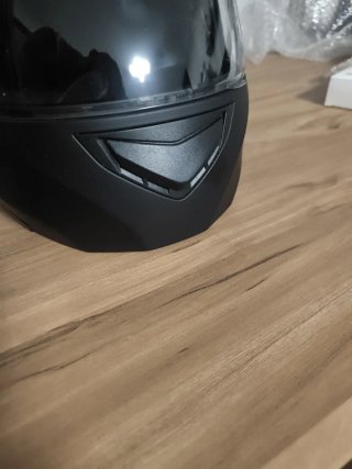 Casco de moto negro ORZ