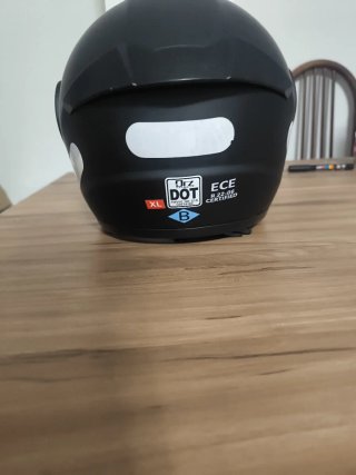 Casco de moto negro ORZ