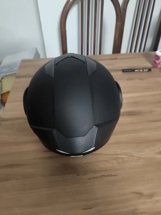 Casco de moto negro ORZ