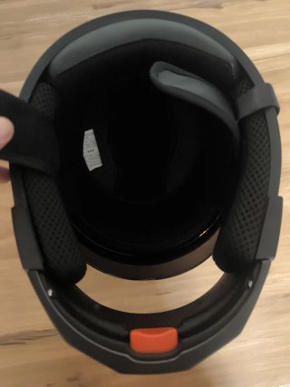 Casco de moto negro ORZ