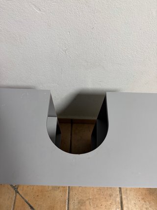 Lavabo de cerámica blanco