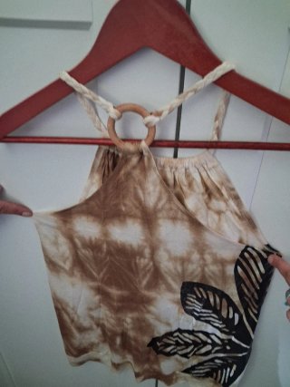 Top Estilo Boho con Aros