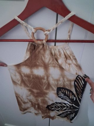 Top Estilo Boho con Aros
