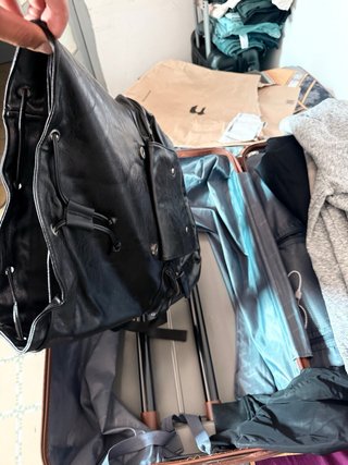 Mochila de cuero para hombre