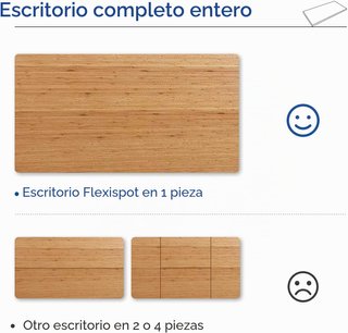 Tablero FlexiSpot madera para escritorio mesa