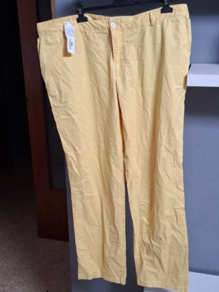 Pantalones Chinos Algodón Lacoste Amarillos