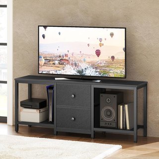 Mueble TV YATINEY 120cm 2 cajones industrial