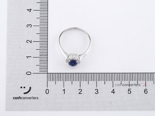 anillo oro 18k con piedra con circonita